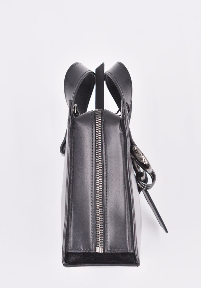 Yohji Yamamoto Discord Dz-I04-703 Mini Zipped Tote Bag Black