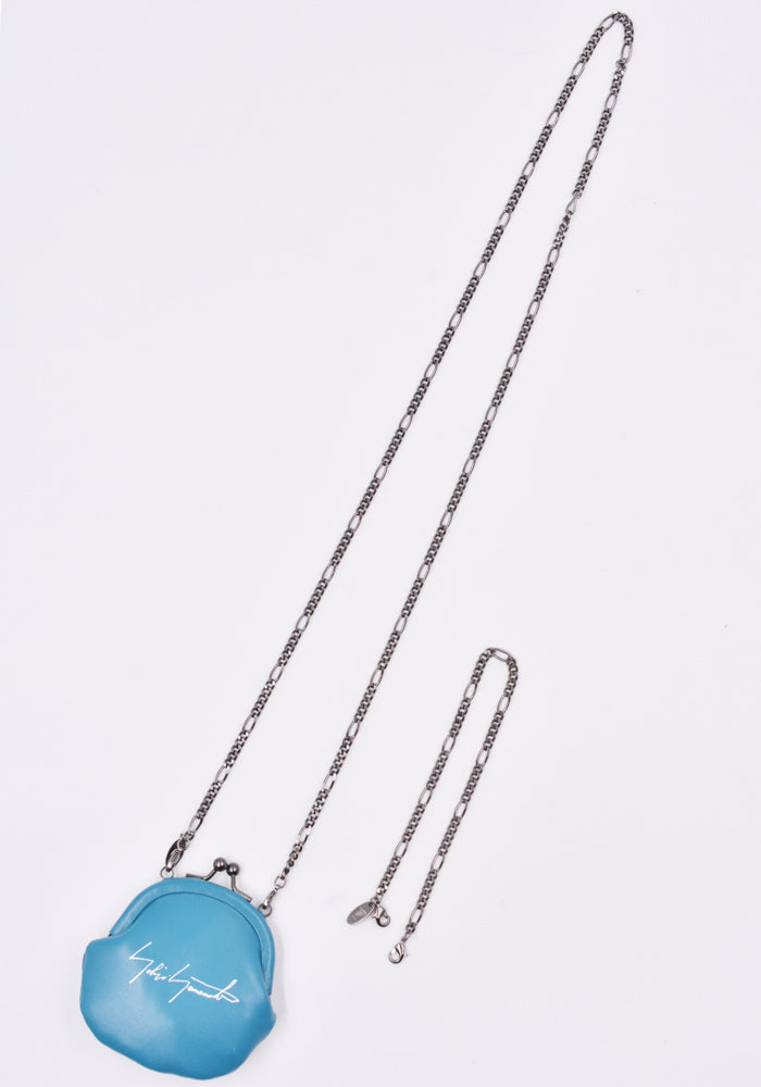 YOHJI YAMAMOTO DISCORD COIN NECKLACE SHEEP SKIN BLUE | 50