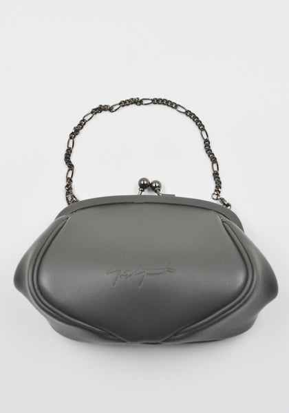 YOHJI YAMAMOTO DISCORD DOUBLE CLASP POUCH SMALL GREY | DOSHABURI Online Shop