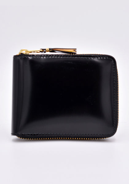 COMME DES GARCONS SA7100MI MIRROR INSIDE ZIP WALLET GOLD | DOSHABURI Online Shop