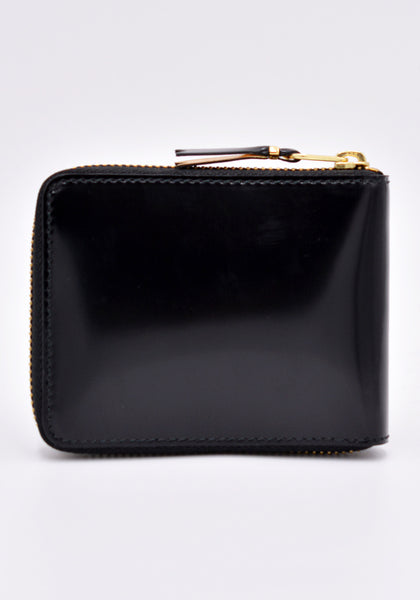 COMME DES GARCONS SA7100MI MIRROR INSIDE ZIP WALLET GOLD | DOSHABURI Online Shop