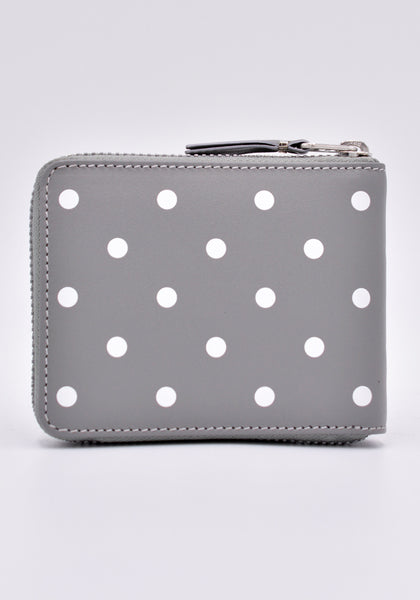 COMME DES GARCONS SA7100PD ZIP WALLET POLCA DOT GREY | DOSHABURI Online Shop