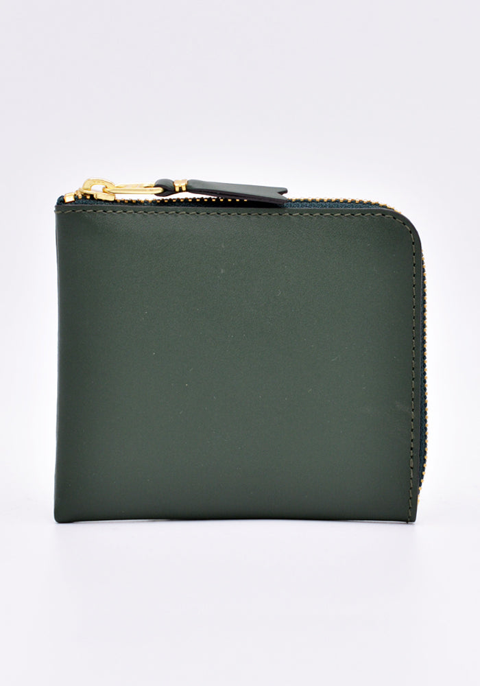 COMME DES GARCONS SA3100 CLASSIC ZIP WALLET BOTTLE GREEN | DOSHABURI Online Shop