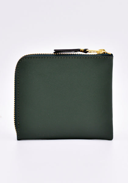 COMME DES GARCONS SA3100 CLASSIC ZIP WALLET BOTTLE GREEN | DOSHABURI Online Shop