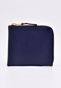 COMME DES GARCONS SA3100 CLASSIC ZIP WALLET NAVY | DOSHABURI Online Shop