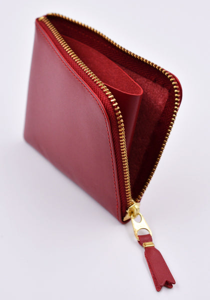 COMME DES GARCONS SA3100 COLOUR PLAIN ZIP WALLET RED | DOSHABURI Online Shop