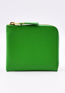 COMME DES GARCONS SA3100 COLOUR PLAIN ZIP WALLET GREEN | DOSHABURI Online Shop