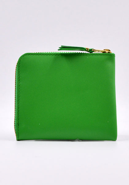 COMME DES GARCONS SA3100 COLOUR PLAIN ZIP WALLET GREEN | DOSHABURI Online Shop