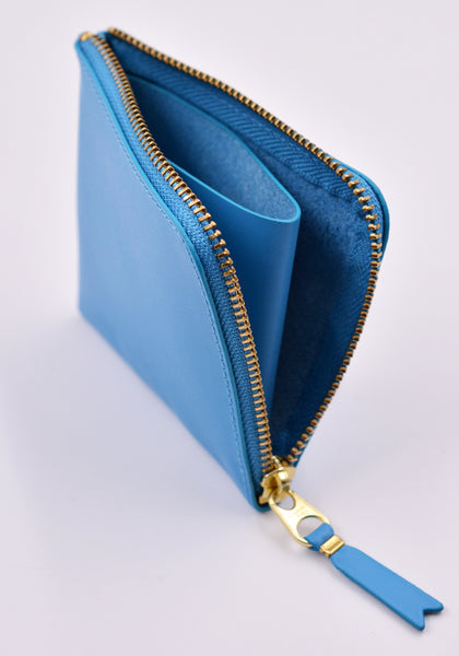 COMME DES GARCONS SA3100 COLOUR PLAIN ZIP WALLET BLUE | DOSHABURI Online Shop