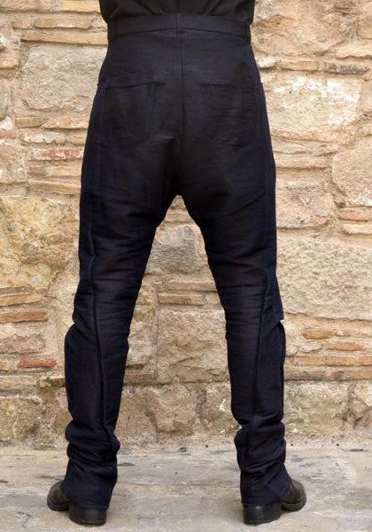 INDIVIDUAL SENTIMENTS UNISEX LOW CROTCH PANTS NAVY-BLACK 50% Off-Sale