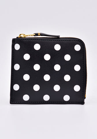 COMME DES GARCONS SA3100PD POLKA DOT LEATHER WALLET BLACK | DOSHABURI Online Shop