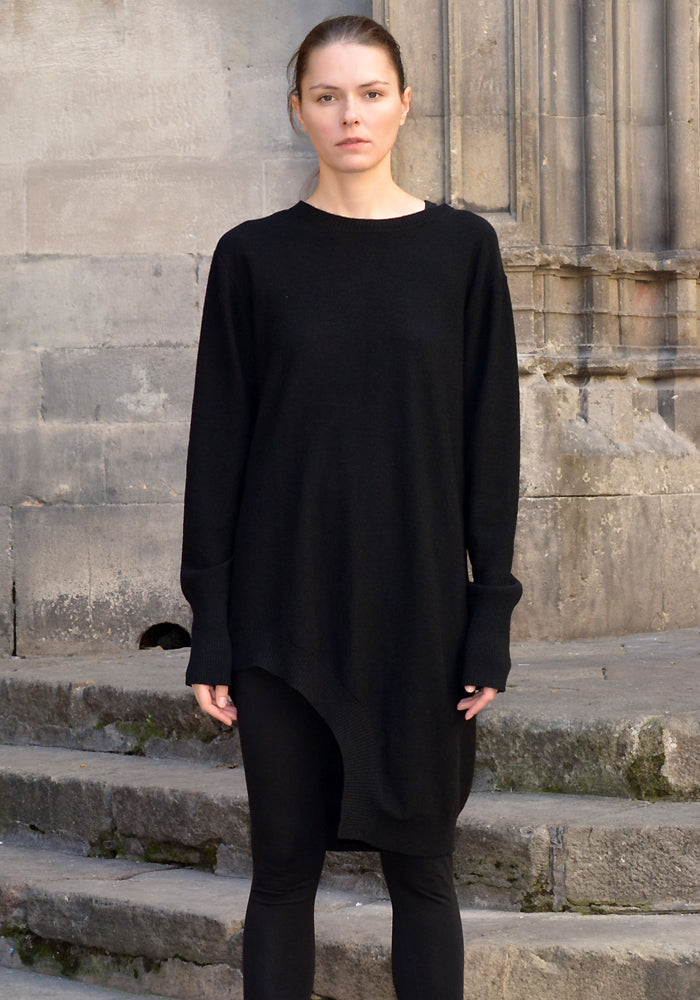 FIRST AID TO THE INJURED ASYMMETRIC LONG KNIT SWEATER-50%OFF Sale 