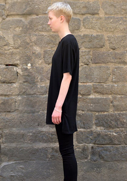 YUIKI SHIMOJI UNISEX BASIC T-SHIRT BLACK-DOSHABURI Online Shop