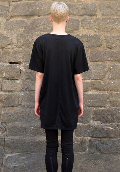 YUIKI SHIMOJI UNISEX BASIC T-SHIRT BLACK-DOSHABURI Online Shop