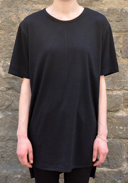 YUIKI SHIMOJI UNISEX BASIC T-SHIRT BLACK-DOSHABURI Online Shop