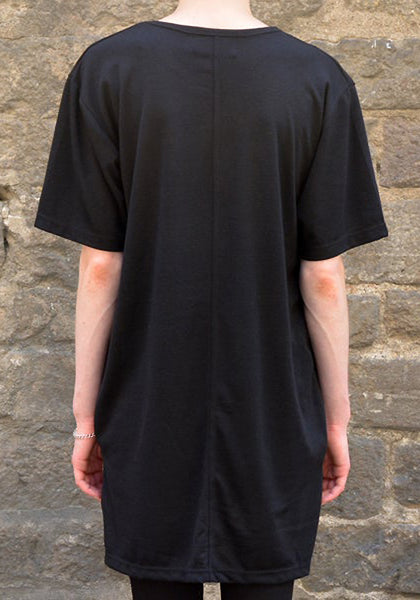 YUIKI SHIMOJI UNISEX BASIC T-SHIRT BLACK-DOSHABURI Online Shop