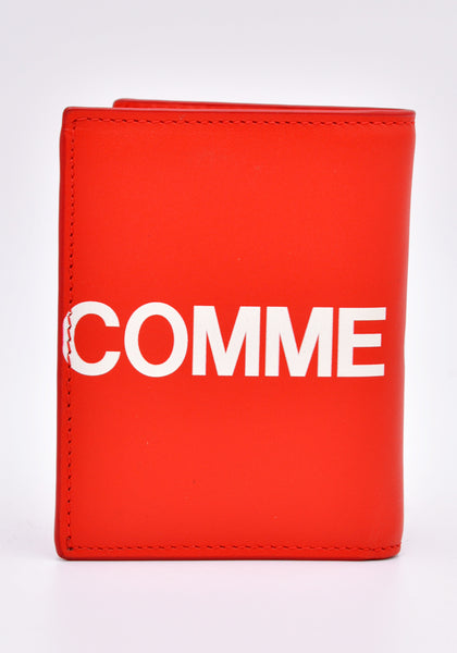 COMME DE GARCONS SA0641HL HUGE LOGO CARD CASE RED | DOSHABURI Online Shop