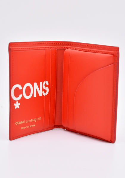 COMME DE GARCONS SA0641HL HUGE LOGO CARD CASE RED | DOSHABURI Online Shop