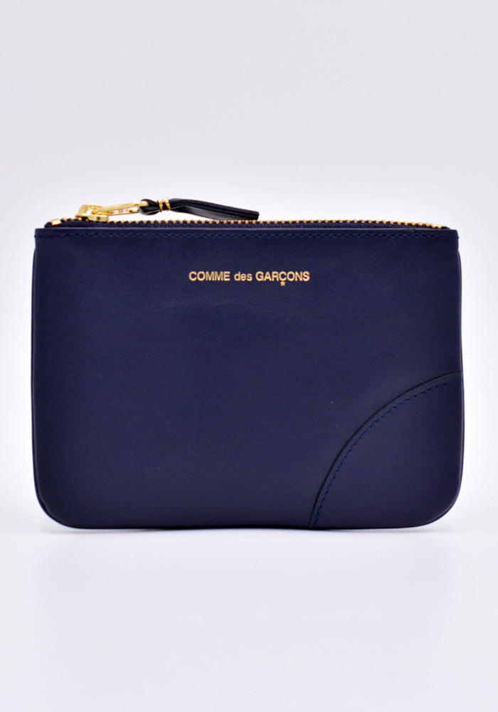 COMME des GARÇONS ケース SA8100 ネイビー COMME DES GARCONS SA8100 TOP ZIP WALLET CLASSIC NAVY | DOSHABURI Shop