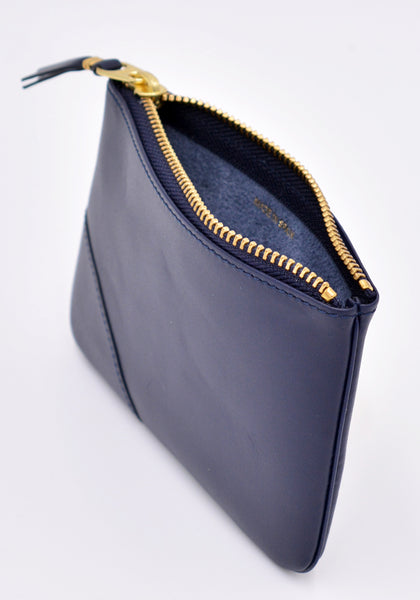 COMME DE GARCONS SA8100 TOP ZIP WALLET CLASSIC NAVY | DOSHABURI Online Shop