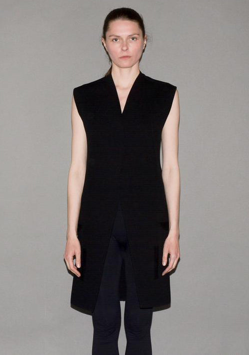 Rickowens Dusulator heavy knit long coat RICK OWENS SLEEVELESS