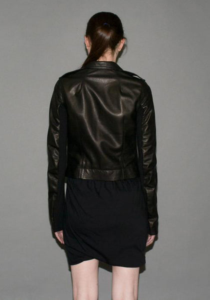 RICK OWENS WOMENS CLASSIC LEATHER JACKET | 50%OFF SALE | DOSHABURI