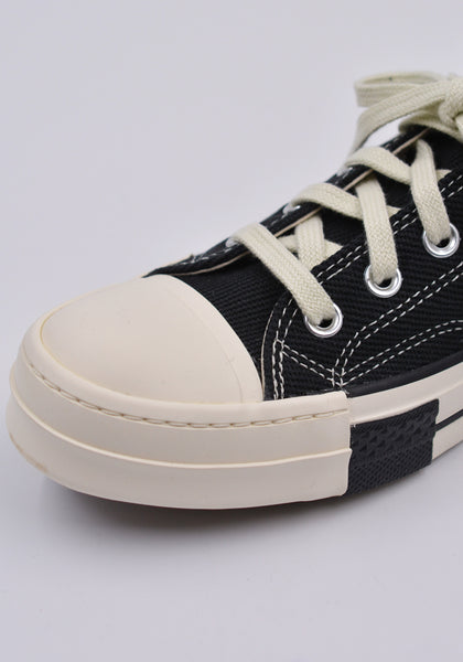 RICK OWENS DRKSHDW CONVERSE DRKSTAR OX SNEAKERS BLACK FW21 | 50%OFF SALE | DOSHABURI Online Shop