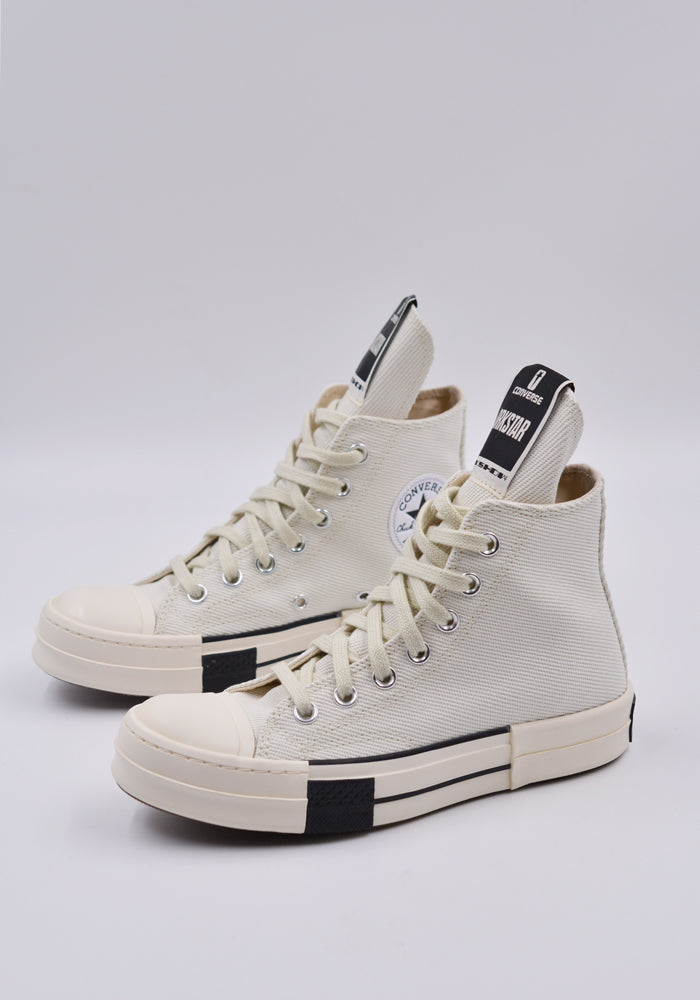 RICK OWENS DRKSHDW CONVERSE DRKSTAR HI-CUT SNEAKERS WHIT | 50%OFF SALE | DOSHABURI Shop
