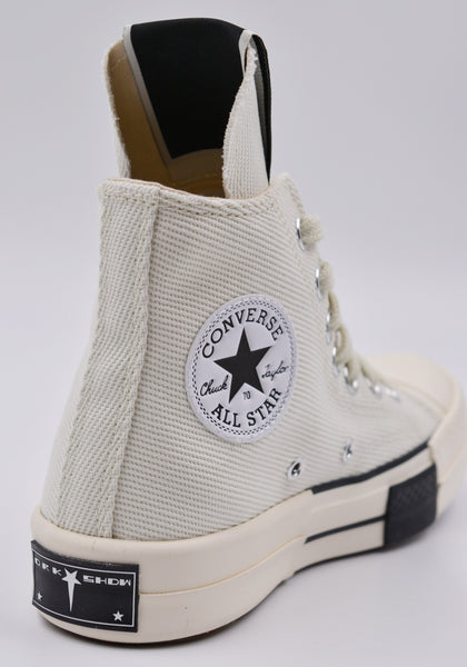 RICK OWENS DRKSHDW CONVERSE DRKSTAR HI-CUT SNEAKERS WHIT | 50%OFF SALE | DOSHABURI Shop