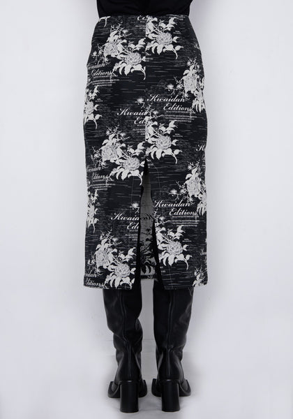 KWAIDAN EDITIONS AW22WS047W_JC JACQ PENCIL SKIRT VINTAGE WRITINGS FW22 | DOSHABU|RI Online Shop