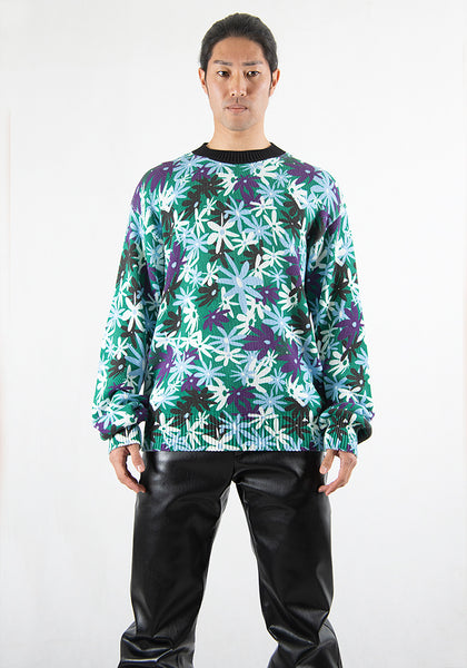 MARNI GCMG0167P0 ROUNDNECK SWEATER FLORAL | DOSHABURI Online