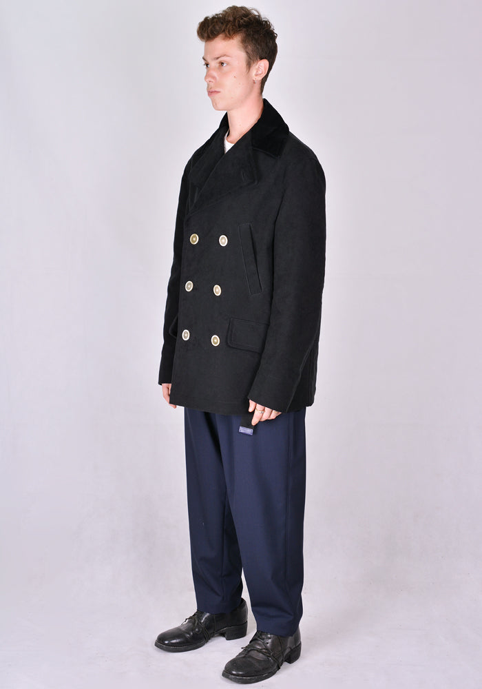 MARNI PEA COAT BLACK 2020FW |50%OFF SALE | DOSHABURI Online Shop
