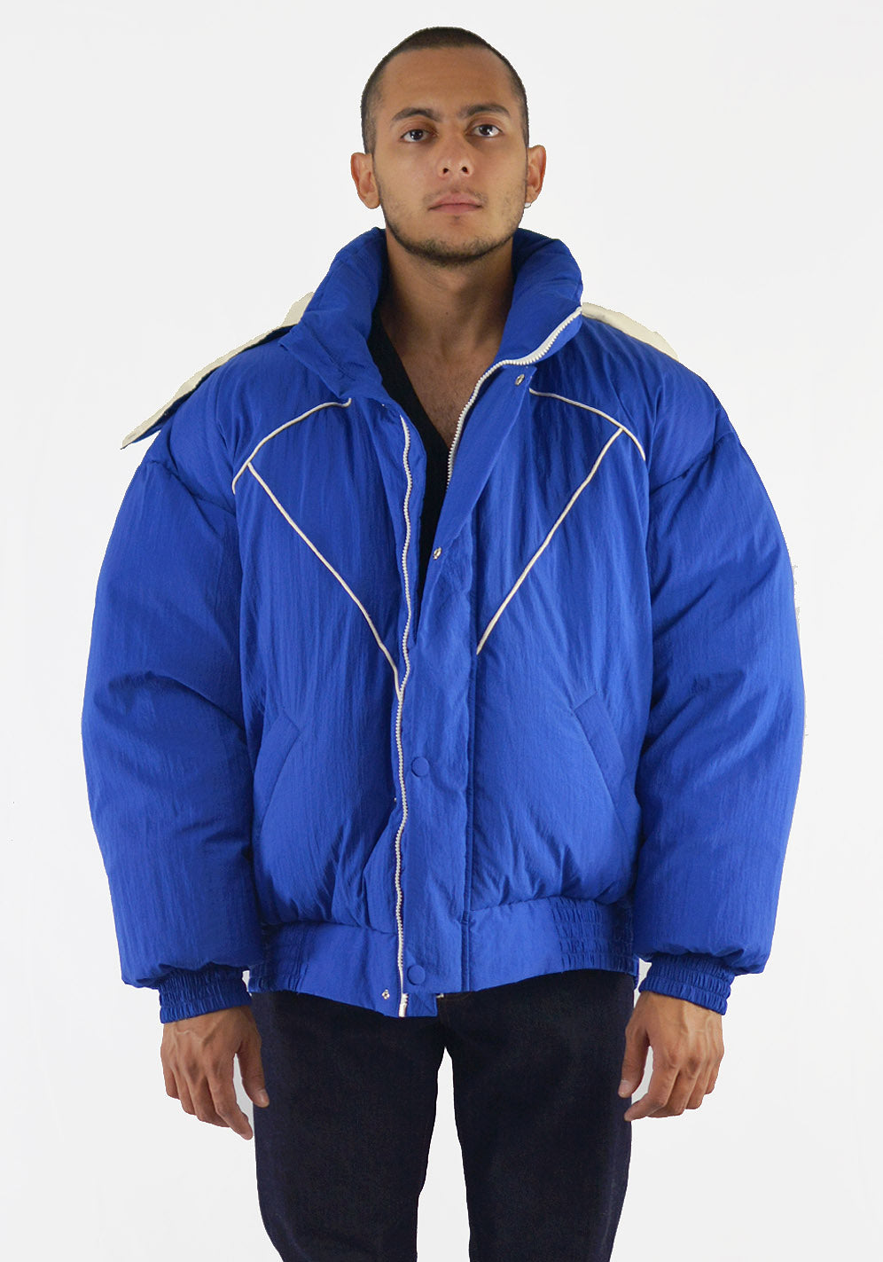 PAUL YAKOV OVERSIZED PUFFER JACKET BLUE 19FW Sale 50 OFF DOSHABURI