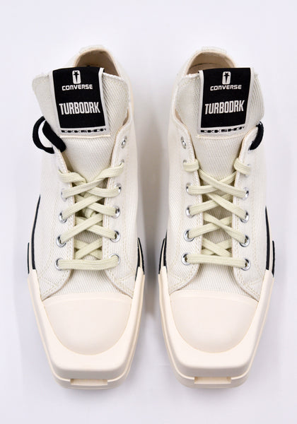 RICK OWENS DRKSHDW CONVERSE TURBODRK OX SNEAKERS WHITE | 50%OFF SALE | DOSHABURI Online Shop