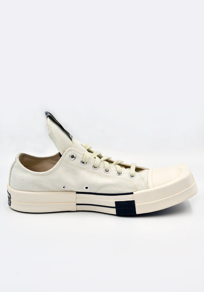 RICK OWENS DRKSHDW CONVERSE TURBODRK OX SNEAKERS WHITE | 50%OFF SALE | DOSHABURI Online Shop