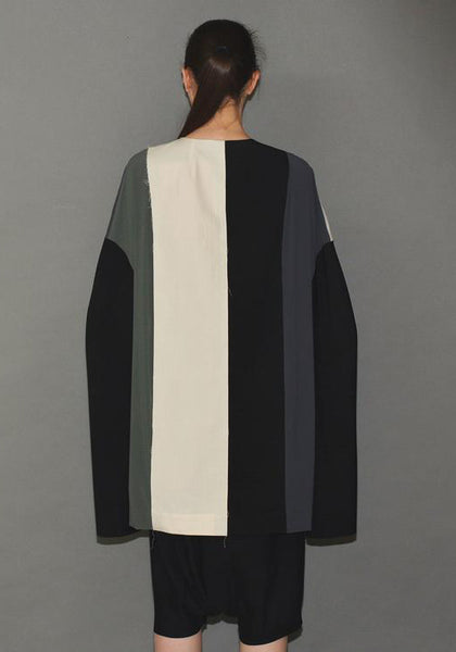 RICK OWENS LIDO PEA JACKET BLACK/WHITE/GREY | 50%OFF SALE | DOSHABURI