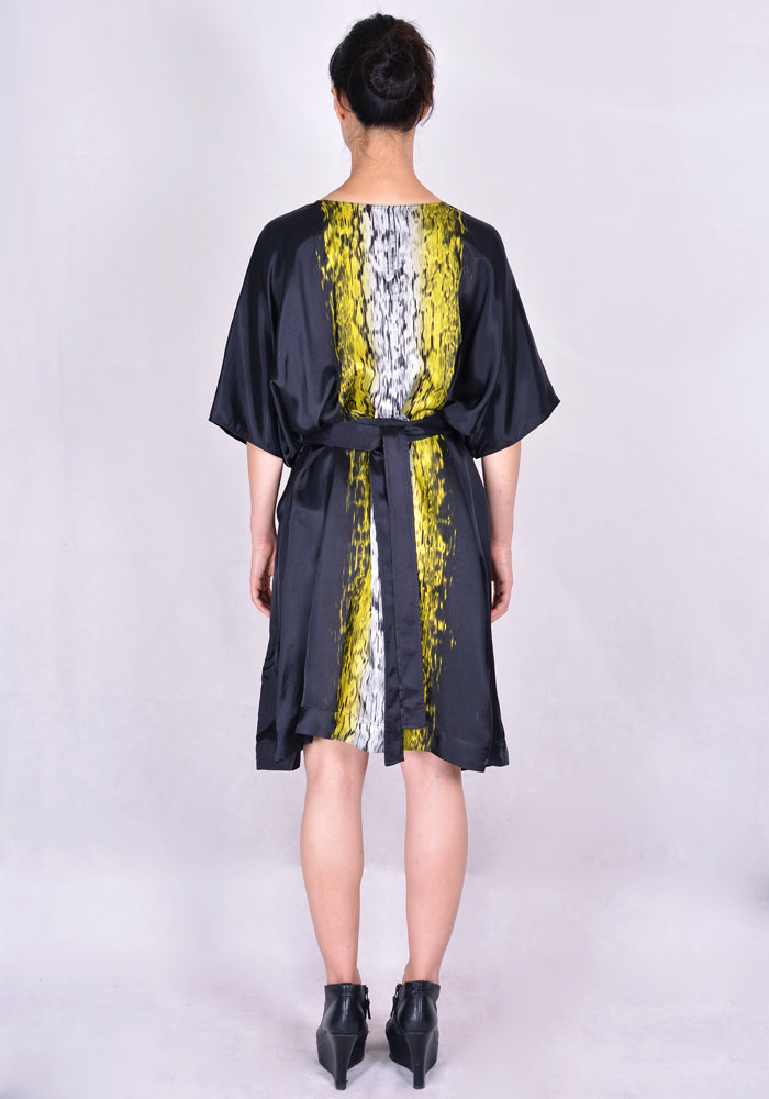 RICK OWENS MINERVA TUNIC DRESS BLACK/ACID FW20 | DOSHABURI Online Shop