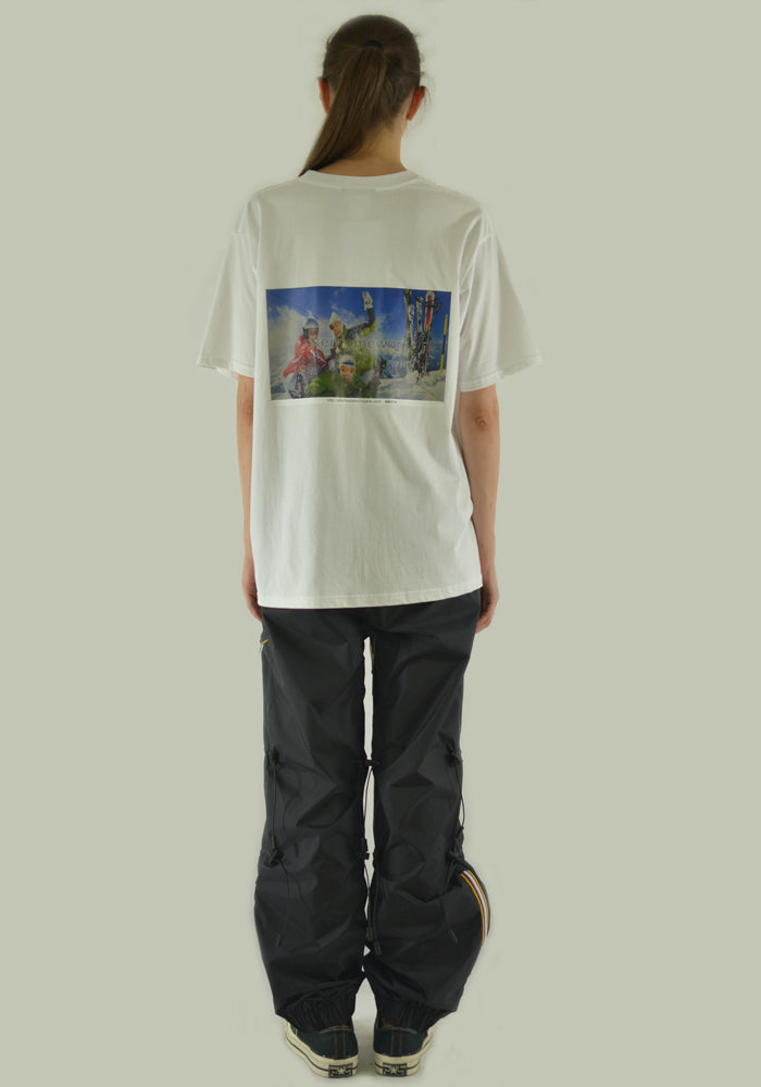 AFTER HOMEWORK SHUTTER SKI CLUB T-SHIRT WHITE 19FW-DOSHABURI