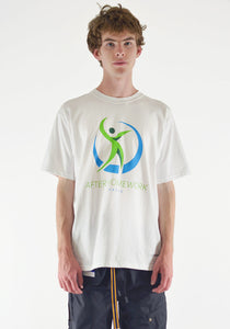 AFTER HOMEWORK HEALTH PRINTED T-SHIRT WHITE - DOSHABURI Shop