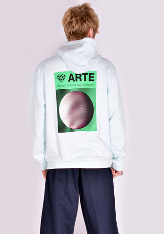 ARTE SS22-087H HULTON BACK CICLO SWEAT HOODIE SKYLIGHT | DOSHABURI Online Shop