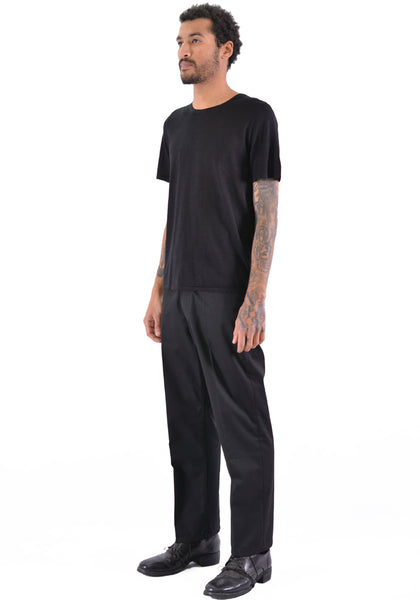 BIELO CASH KNIT T-SHIRT BLACK - DOSHABURI Shop