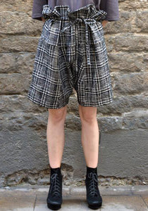 BLESS NO.59 STONE SHORTS TWEED BLACK/WHITE 50%OFF SALE-DOSHABURI Shop