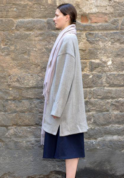 BLESS NO.59 SCHEICH WOOL COAT LIGHT GREY-50%OFF SALE-DOSHABURI Shop