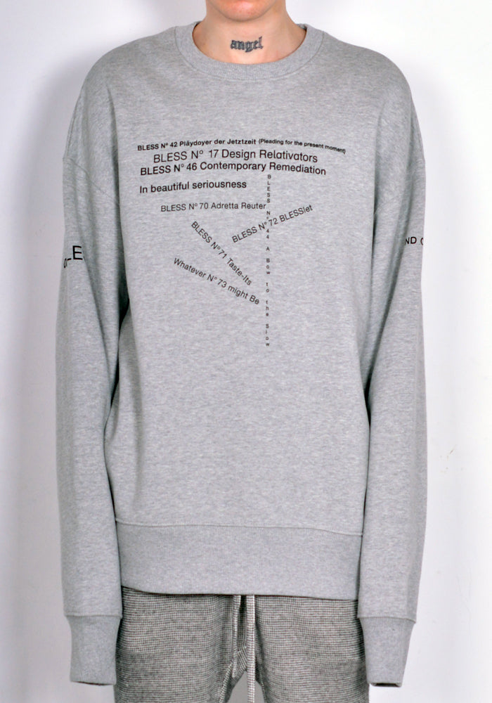 BLESS N°73 MULTI COLLECTION III SWEATER GREY FW22 | 30%OFF SALE