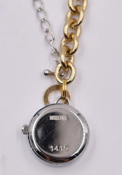 BLESS N°71 Z03 MATERIALMIX NECKLACE SILVER WATCH MIXED SS22 | DOSHABURI Online Shop