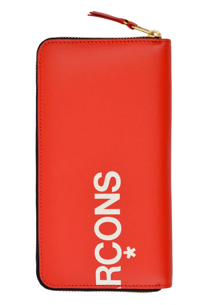 COMME DE GARCONS SA0111HL UNISEX WALLET HUGE LOGO RED - DOSHABURI Shop