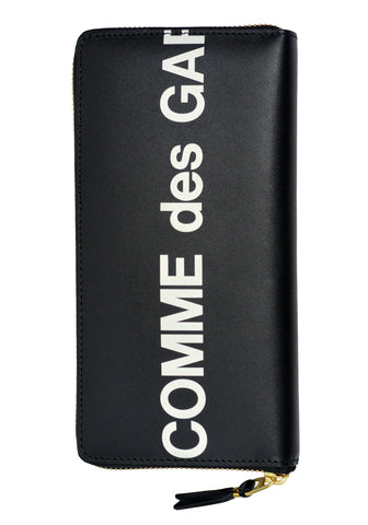 COMME DE GARCONS SA0110HL UNISEX WALLET HUGE LOGO BLACK - DOSHABURI Shop