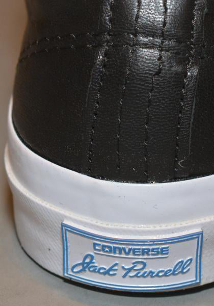 CONVERSE JACK PURCELL SIGNATURE LEATHER SNEAKERS BLACK - DOSHABURI Shop