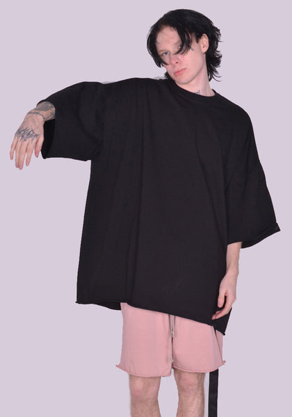 RICK OWENS DRKSHDW DU01C6259 RIG TOMMY T-SHIRT BLACK SS23 | DOSHABURI Online Shop