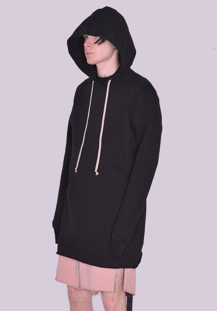 RICK OWENS DRKSHDW HOODED SWEATSHIRT BLACK SS23 | DOSHABURI Shop